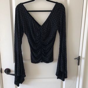 Free People Bell Sleeve Top